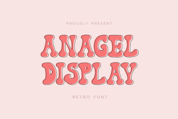Anagel Retro Groovy Display Font for Bold Visuals