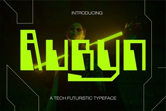 Auryn: The Futuristic Display Font for Handmade Brands