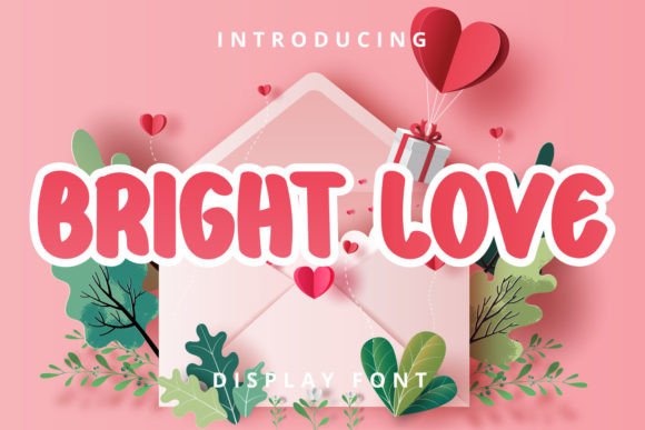 Bright Love Display Font for Digital Creativity