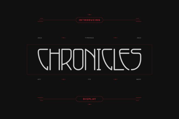 Chronicles Font: A Modern Display Font for Creative Projects