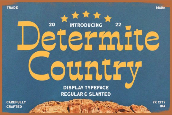 Determite Country Font for Handmade Creations