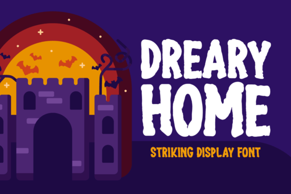 Dreary Home Font for Creepy-Cute Halloween Crafts