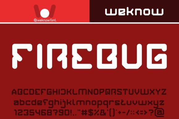Firebug Font for Bold and Futuristic Craft Projects