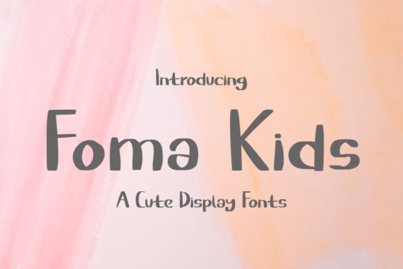 Foma Kids: The Joyful Display Typeface for Viral Campaigns