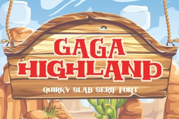 Gaga Highland Font for Creative Projects and Branding