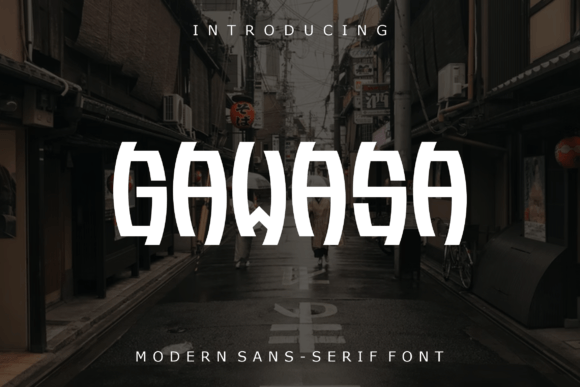 Gawasa: A Modern Display Font for Digital Creativity