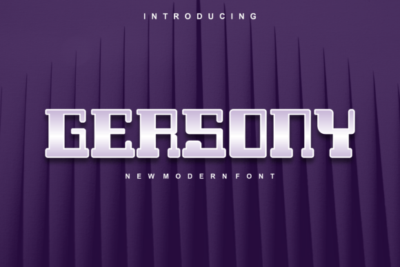Gersony Font for Creative Projects and Branding