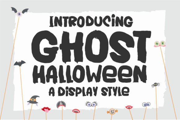 Ghost Halloween Font for Handmade Creations