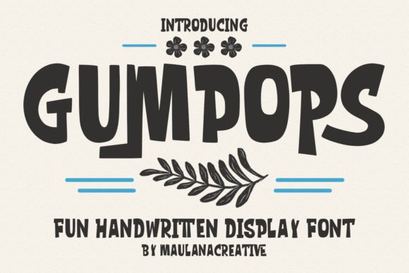 Gumpops Font Download: A Cute Display Font for Designers