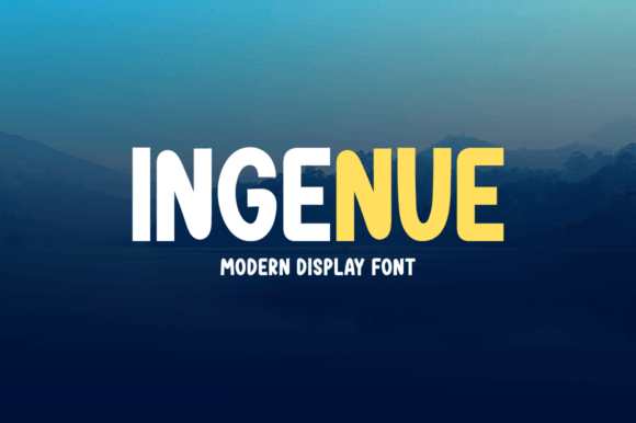 Ingenue: The Friendly Display Font for Creative Makers
