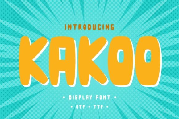Kakoo Display Font for Modern Web Design