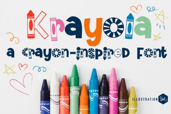 Krayola Display Font for Playful Branding