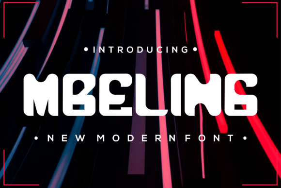 Mbeling: A Modern Display Font for Professional Branding