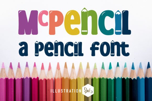 Mcpencil: A Playful Display Font for Creative Projects