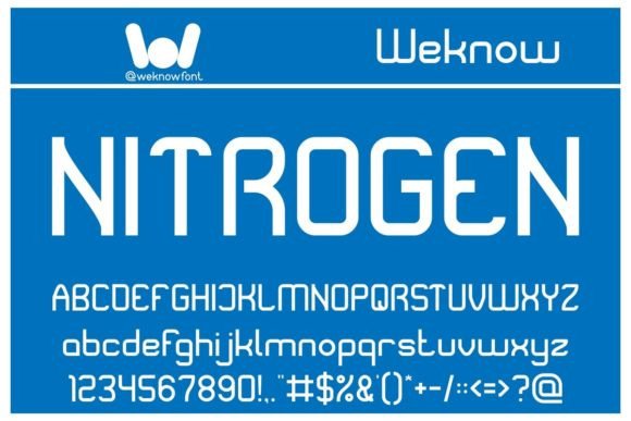 Nitrogen Font: A Modern Display Font for Creative Projects