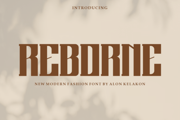 Reborne: A Modern Display Font for Creative Makers