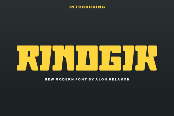 Rinogik Bold Display Font for Strong Brand Identity