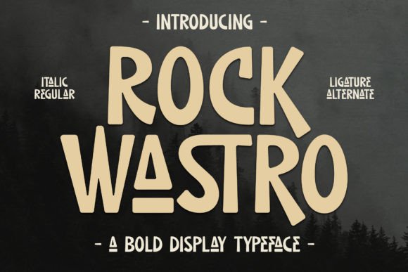Rock Wastro: A Modern Display Font for Elegant Editorial Design