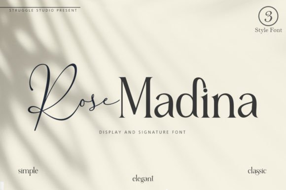 Rose Madina: The Authentic Brush Font for Handmade Brands