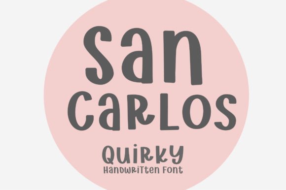 San Carlos Display Font for Web Design and Branding