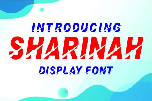 Sharinah Font for Bold and Speedy Craft Projects