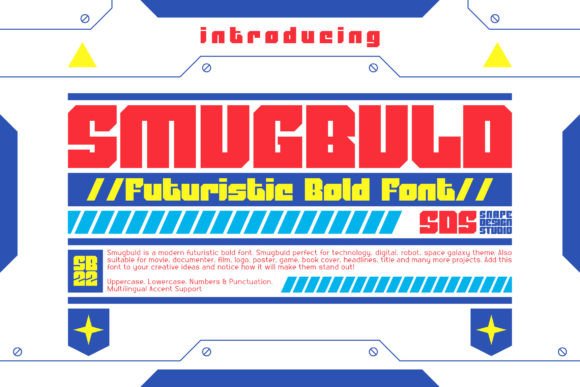 Smugbuld: A Bold Display Font for Modern Craft Projects