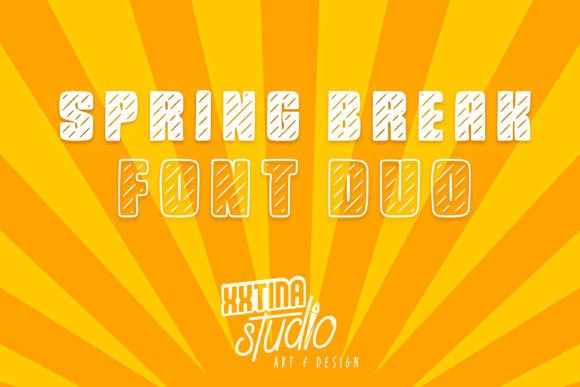 Spring Break: The Whimsical Display Font Duo for Creative Makers