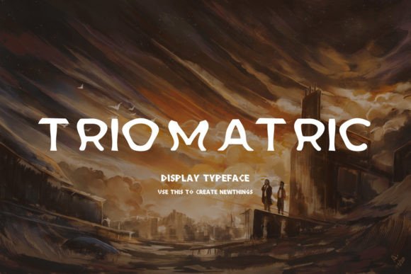 Triomatric: A Cool Display Font for Branding That Stands Out