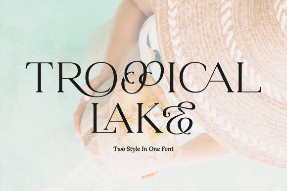 Tropical Lake Font for Elegant Editorial Design