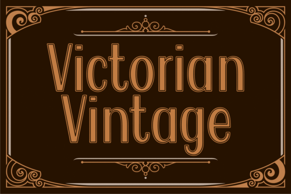 Victorian Vintage Font for Elegant Branding Projects