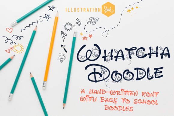 Whatcha Doodle: A Handwritten Display Font for Creative Projects